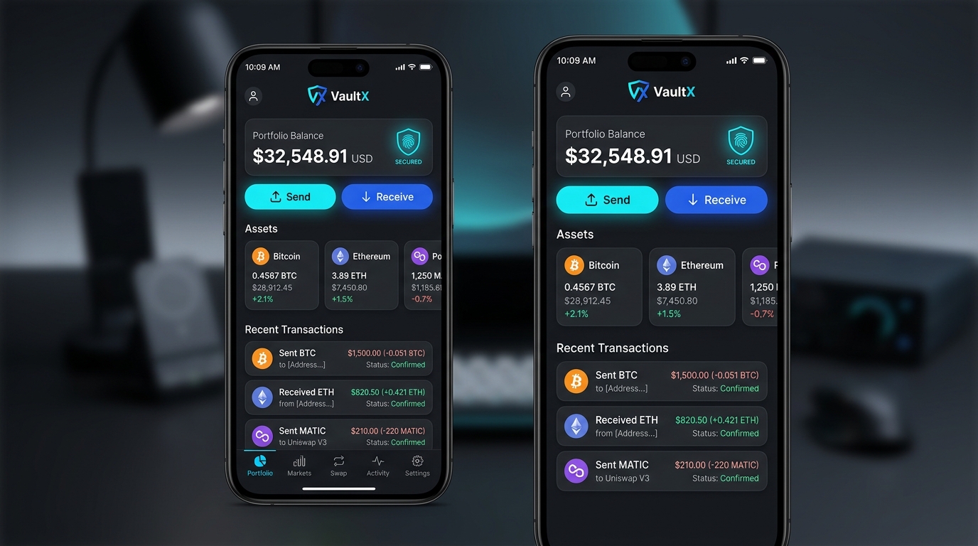 VaultX Multi-Chain Crypto Wallet for Retail Users